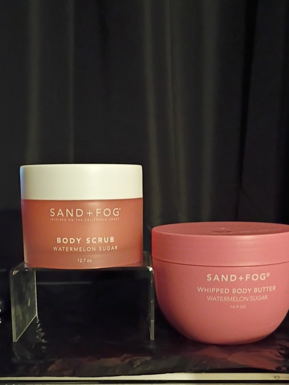 SAND+FOG Watermelon Sugar Body Scrub & Whipped Body Butter - Pink